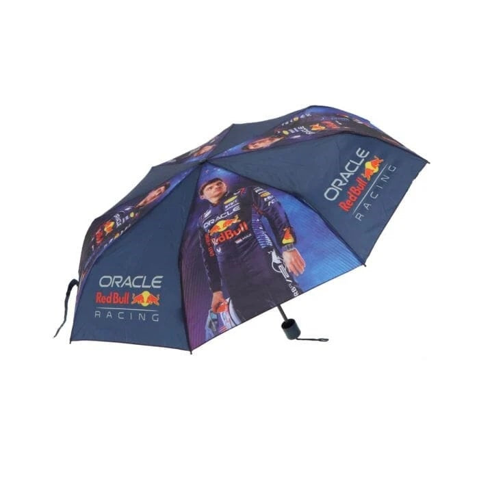 Red Bull Racing F1 Max Verstappen Umbrella Foldable Unisex - Navy