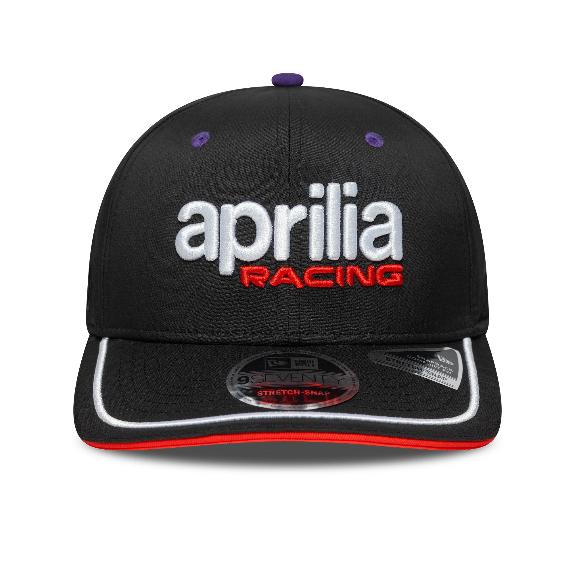 Aprilia Team 2025 9Seventy Cap Stretch Snap Adults - Black