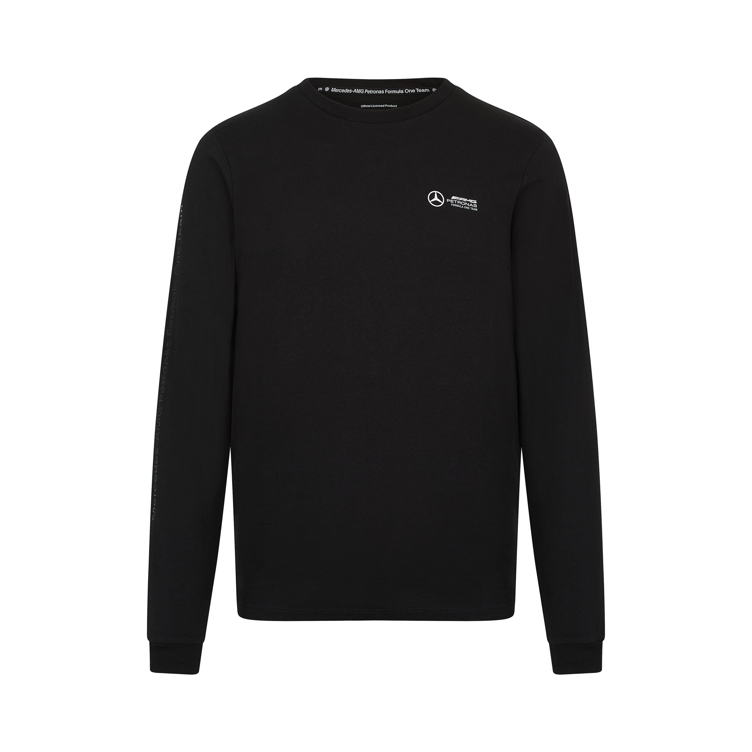 Mercedes AMG Petronas F1 Long Sleeve Tee Mens - Black