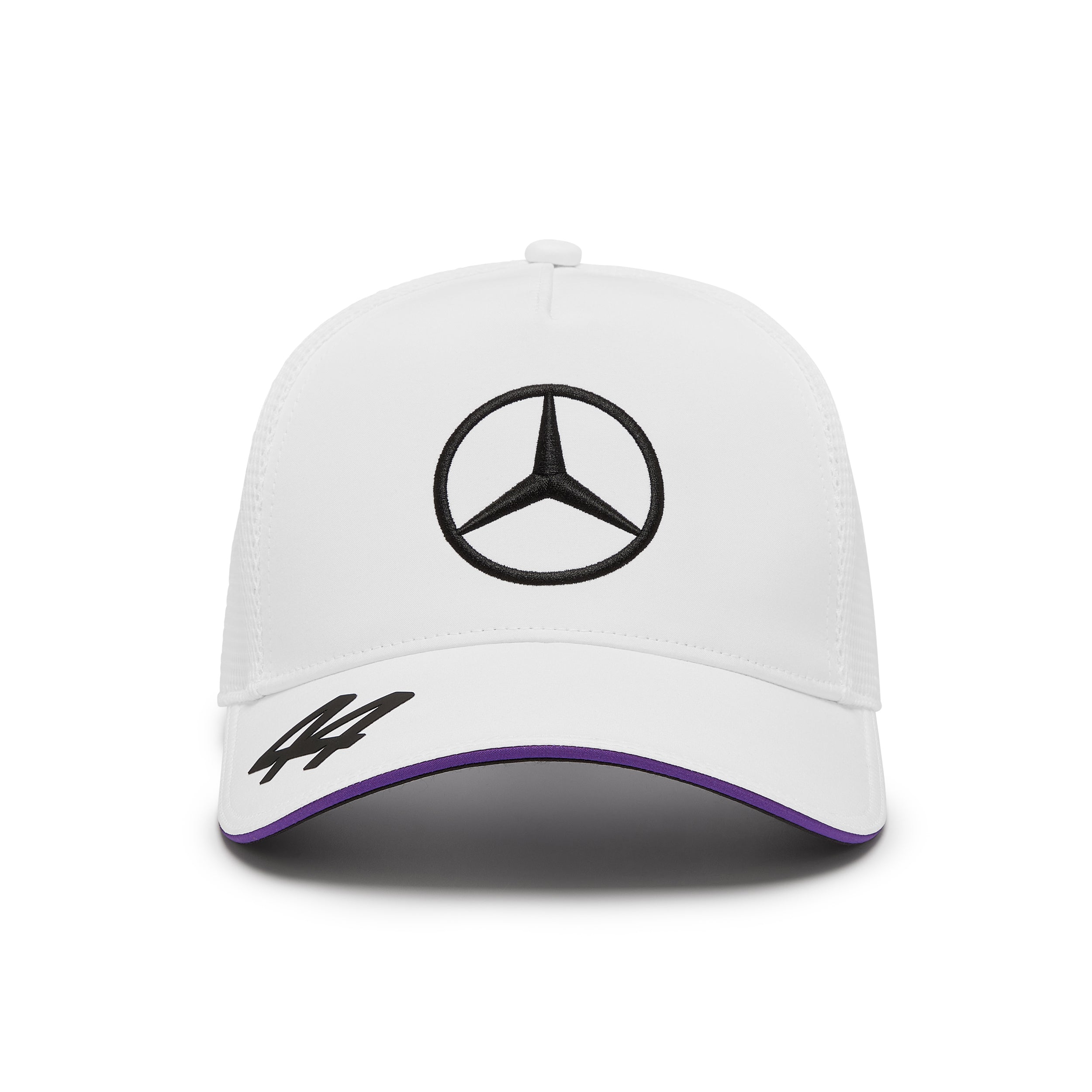 Mercedes AMG Petronas F1 Team 2024 Lewis Hamilton Trucker Cap Unisex - White