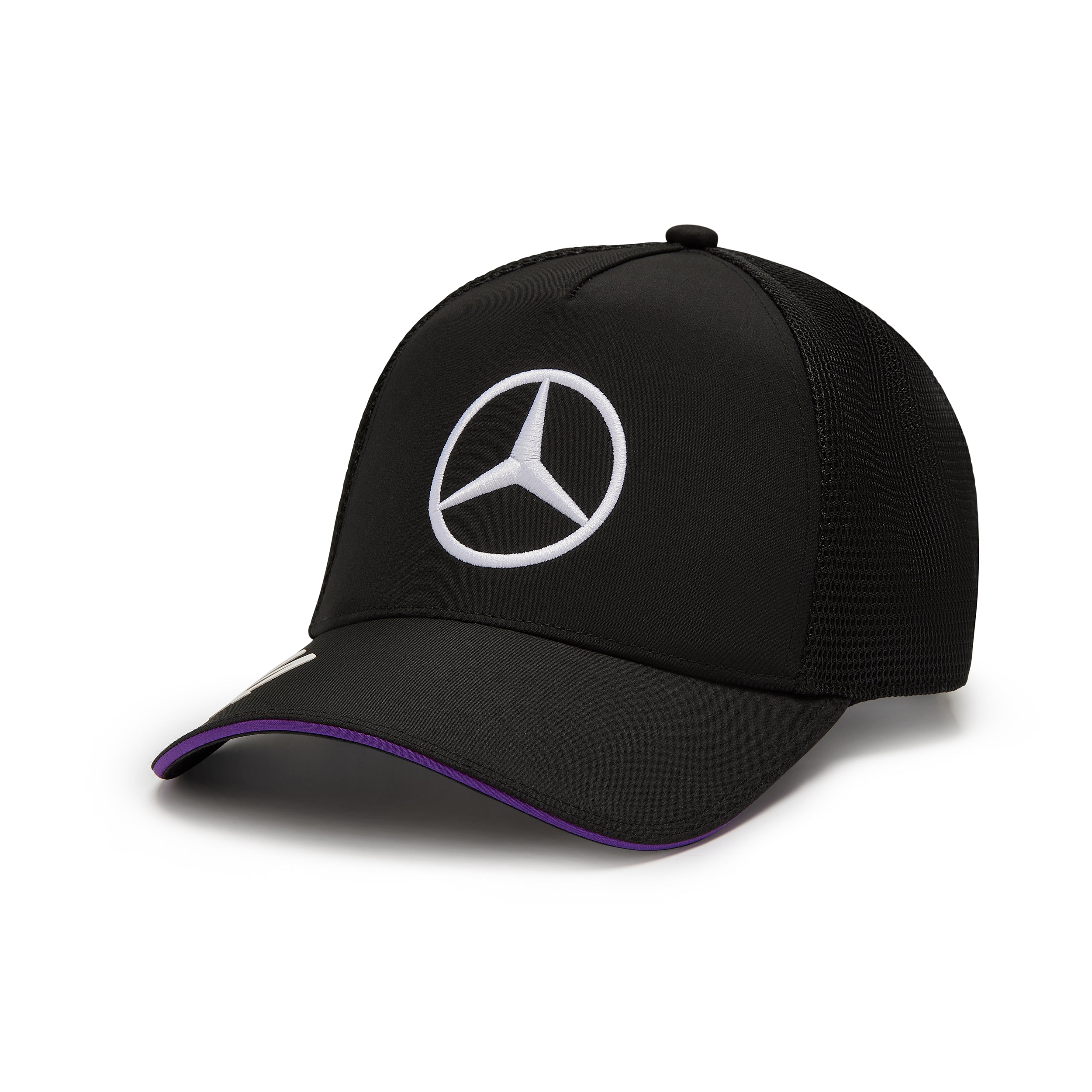 Mercedes AMG Petronas F1 Team 2024 Lewis Hamilton Trucker Cap Unisex - Black