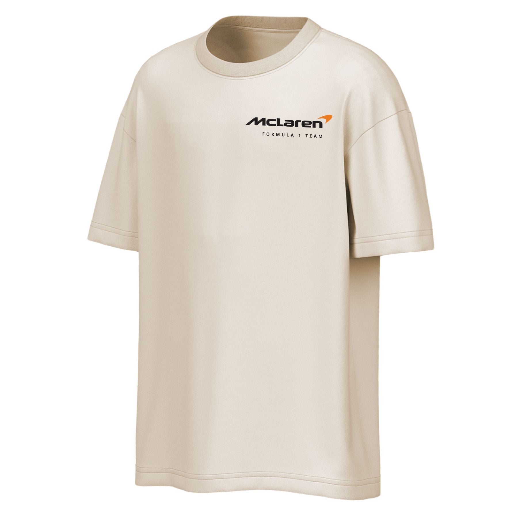 McLaren Racing F1 In The Fast Lane Oversized Short Sleeve Tee Mens - Bone