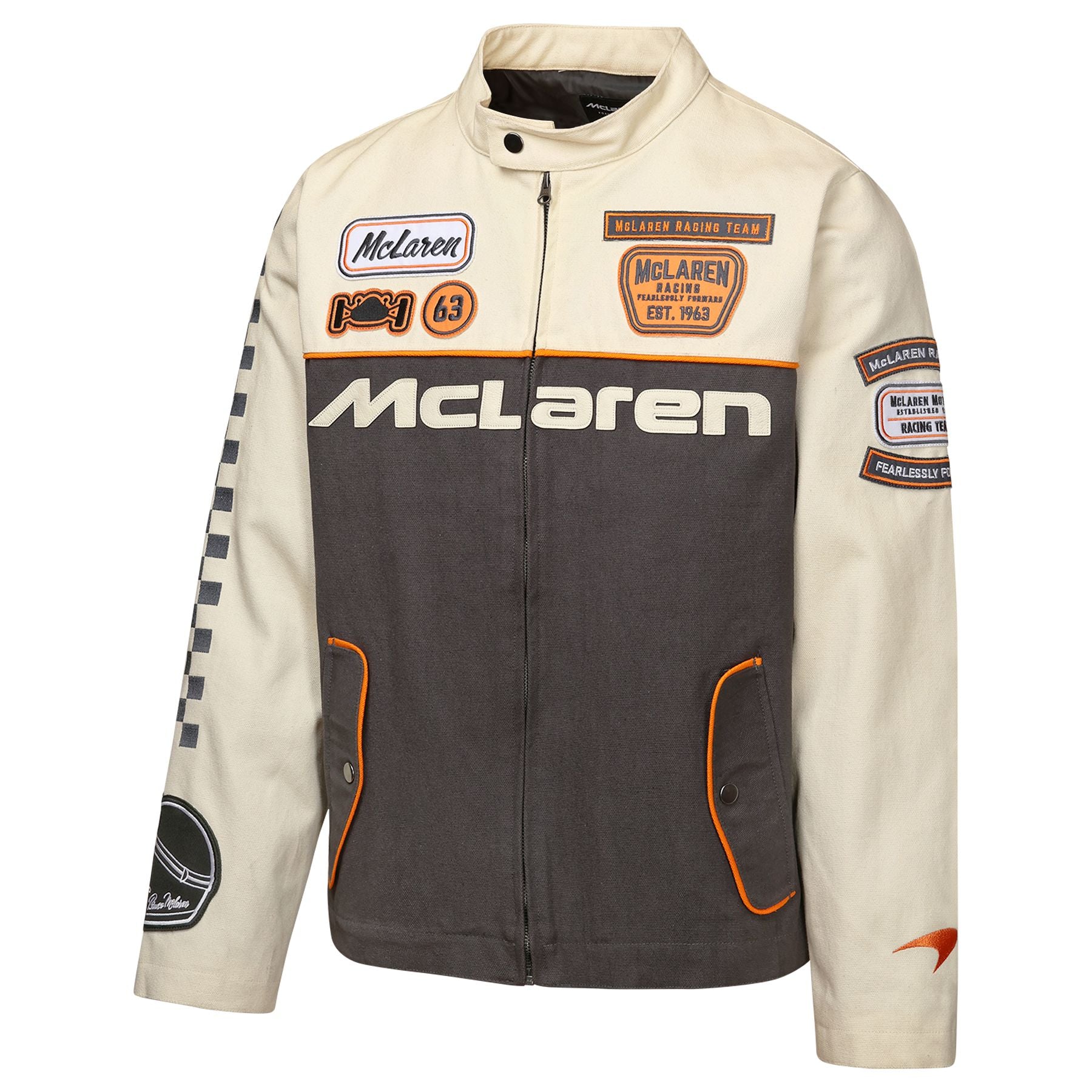McLaren Racing F1 Happy Hour Motorsport Jacket Mens - Off White