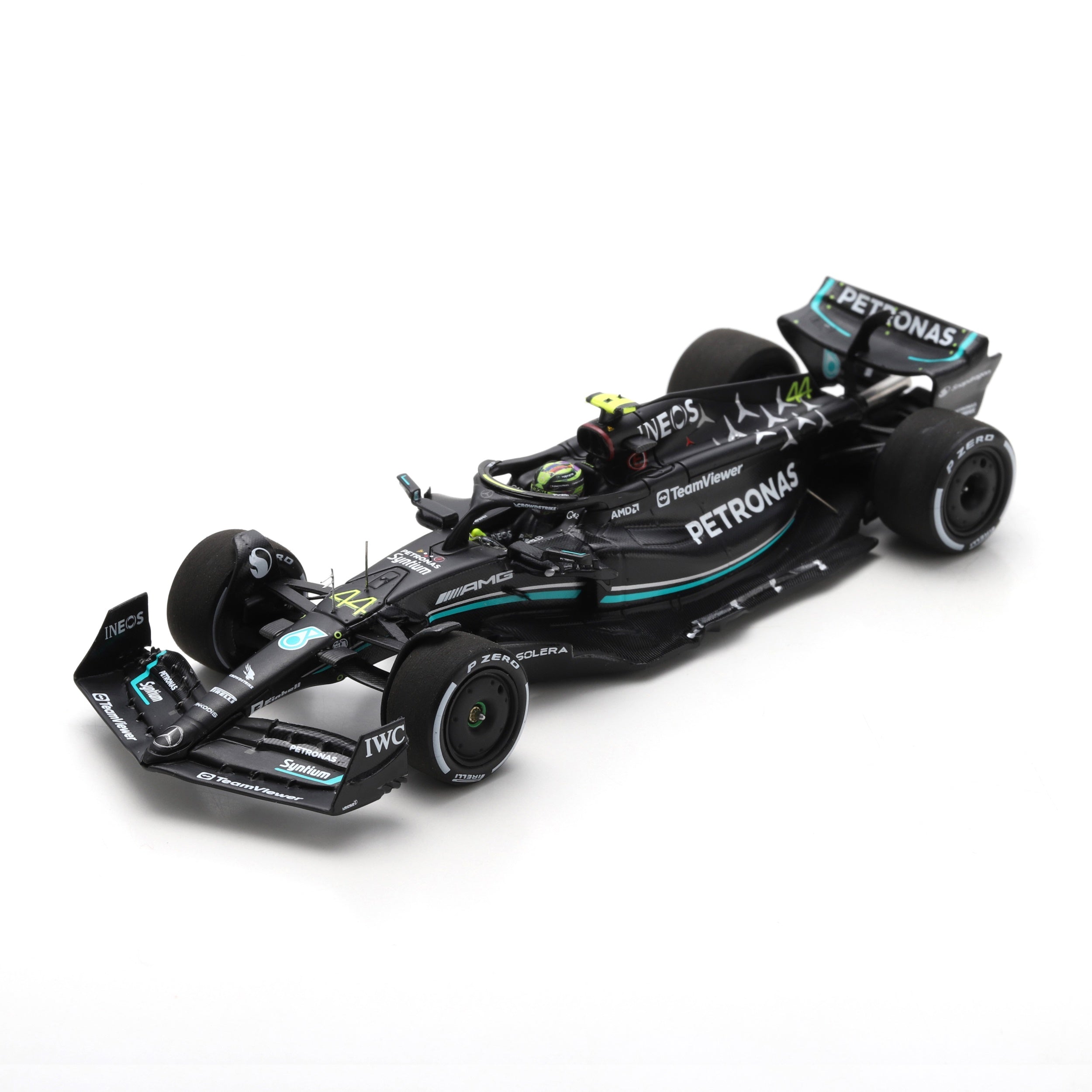 Mercedes AMG Petronas F1 W14 Lewis Hamilton 44 2ND Australian 2023 GP-1:43 Scale Adults - Silver