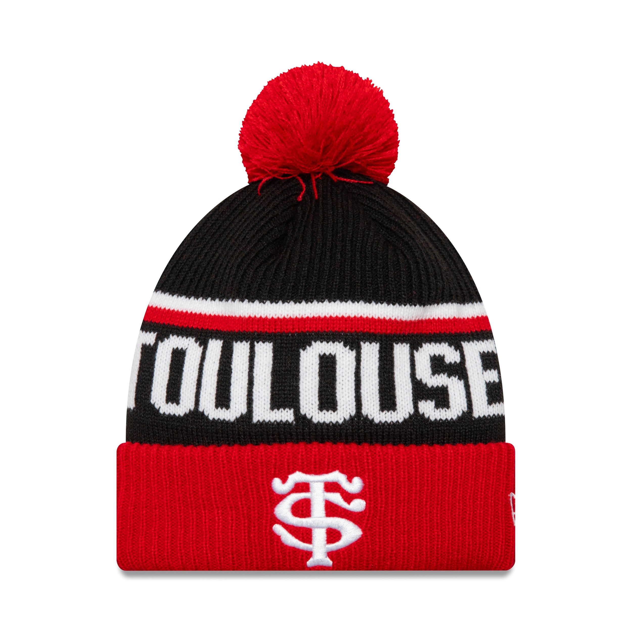 Stade Toulousain Sport Beanie Adults - Scarlet/Black