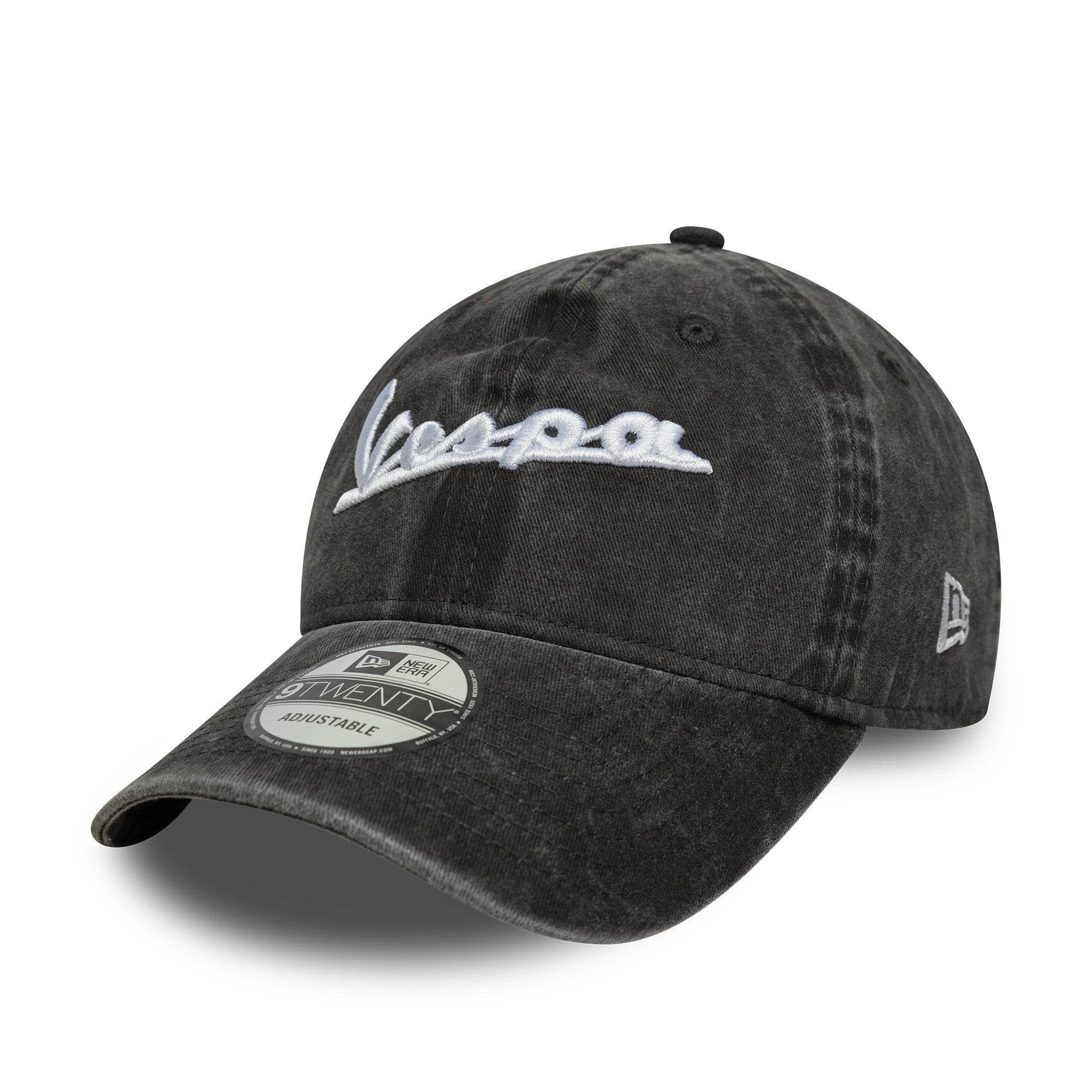 Vespa Washed 9Twenty Cap Adults - Black