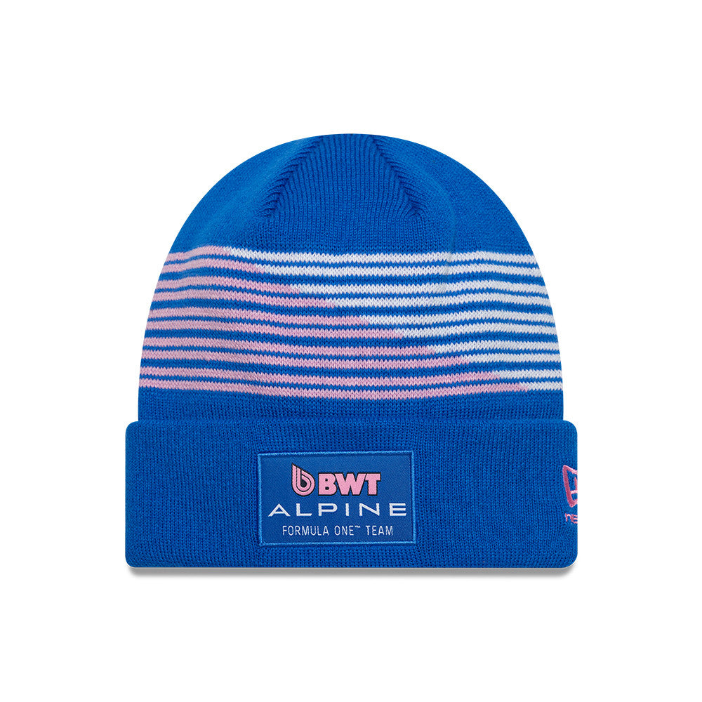 Alpine F1 Team 2026 Beanie Adults - Bright Blue/Pale Pink