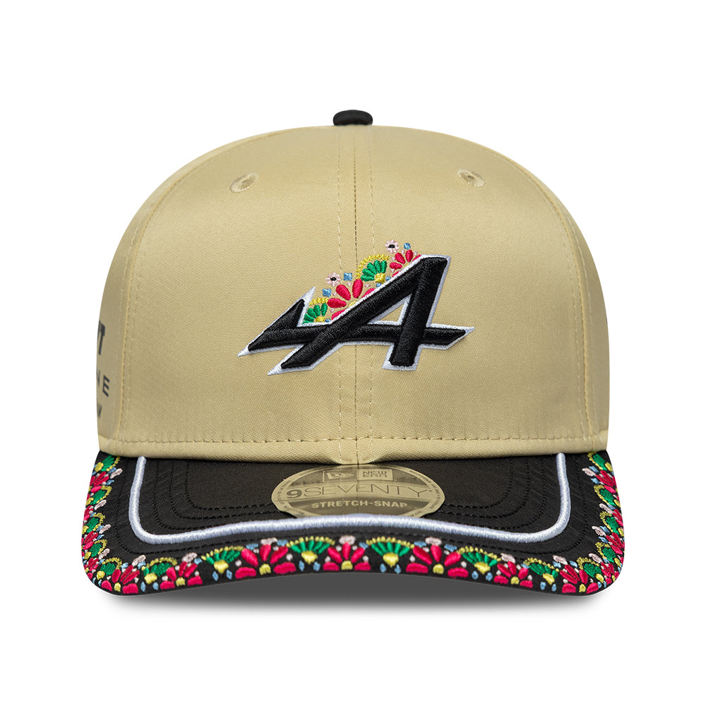 Alpine F1 Team 2026 Special Edition Latin America 9Seventy Cap Stretch Snap Adults - Gold/Black