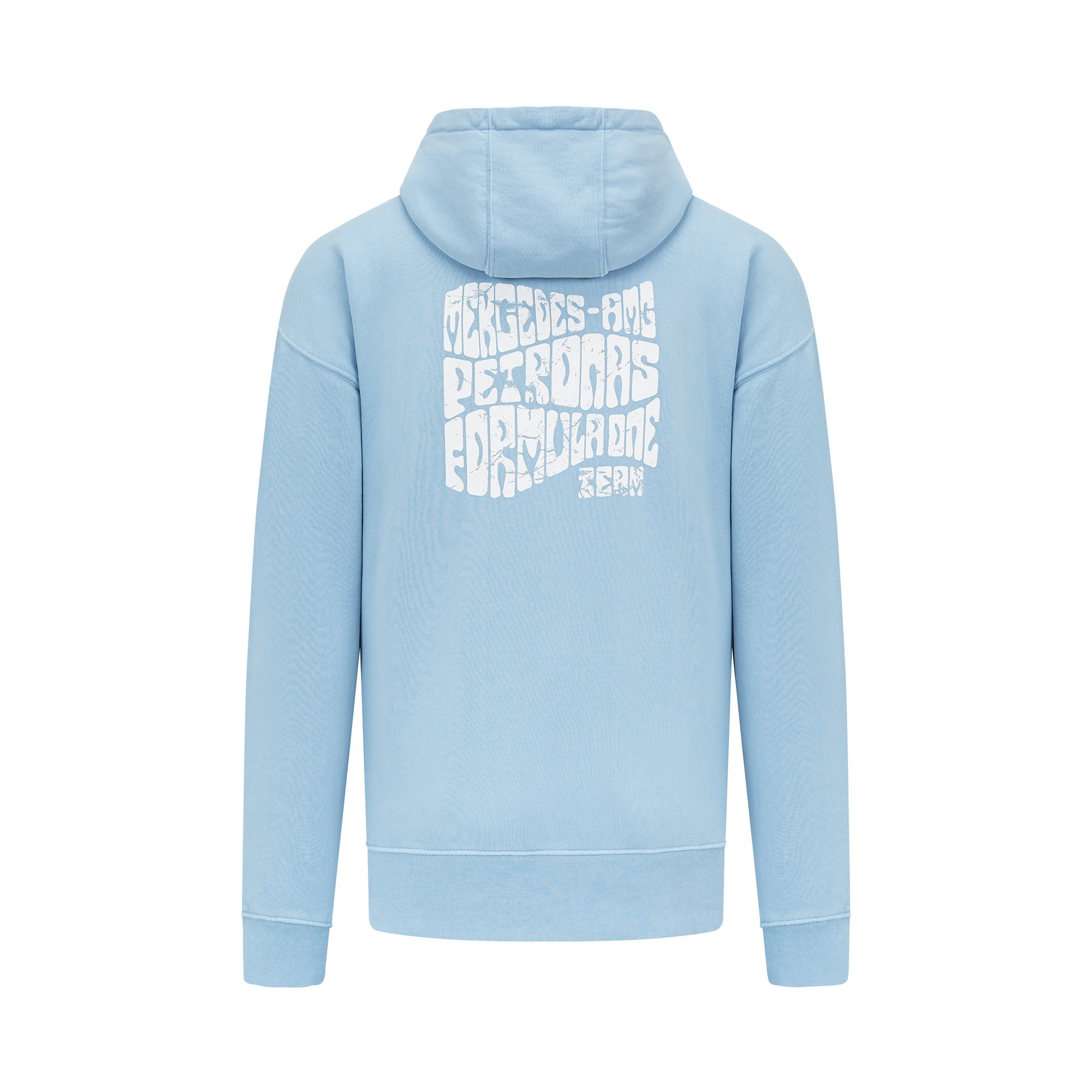 Mercedes AMG Petronas F1 Retro Hoody Mens - Sky