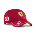 Scuderia Ferrari Le Mans 24 Hour 2025 No. 50 Baseball Cap Adults - Dark Cherry