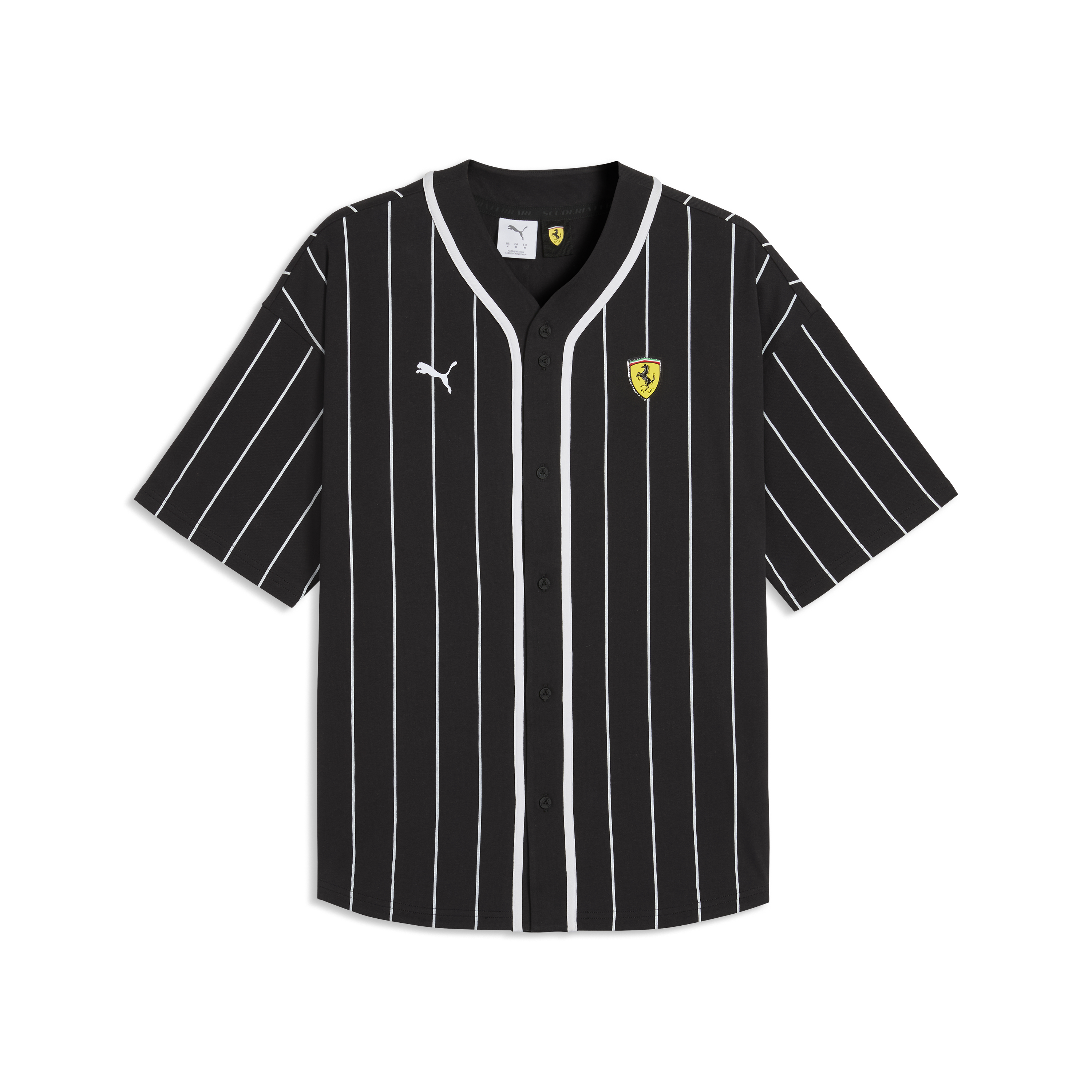 Scuderia Ferrari F1 Baseball Jersey Mens - Black