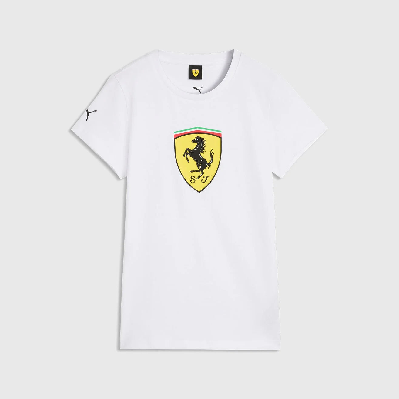 Scuderia Ferrari F1 Shield Tee Womens - White
