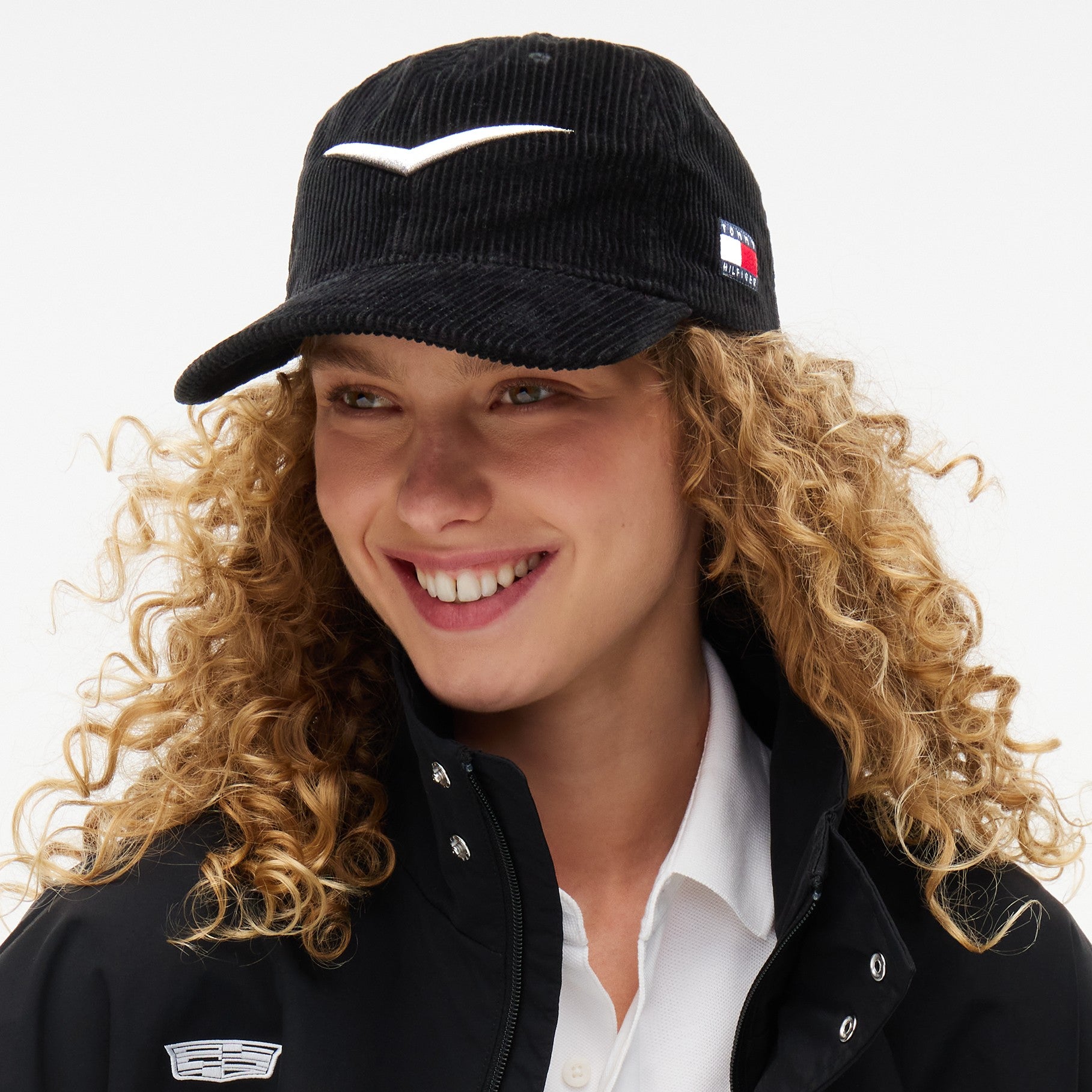 Cadillac F1 X Tommy Hilfiger Chevron Cord Cap Unisex - Black
