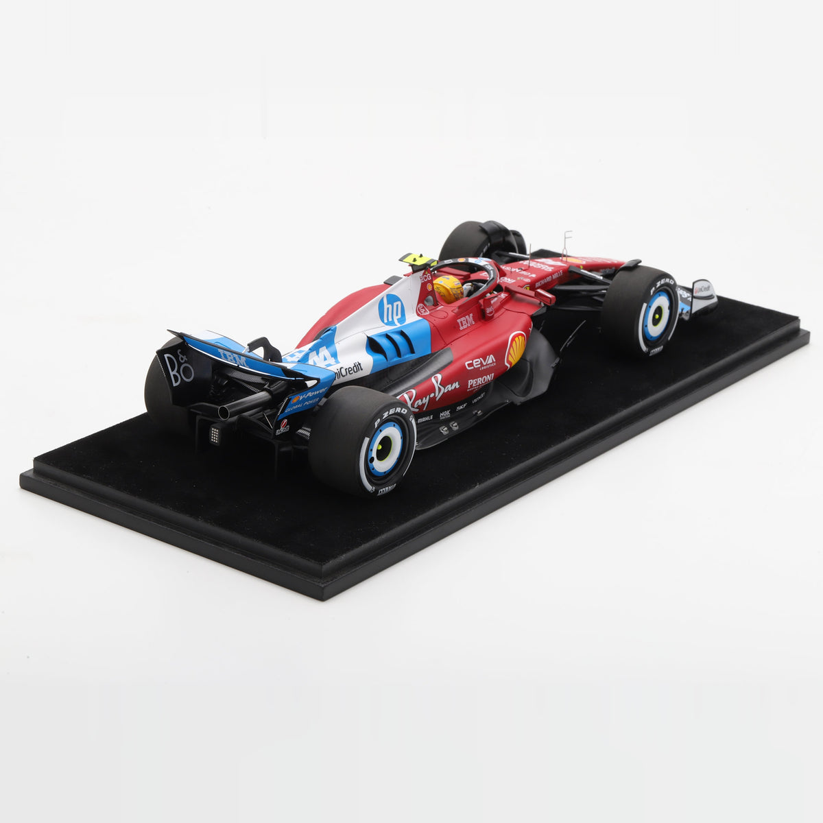 Looksmart Scuderia Ferrari SF-25 Lewis Hamilton 2025 Miami GP F1 Car Adults - Rosso Corsa - 1:18 Scale