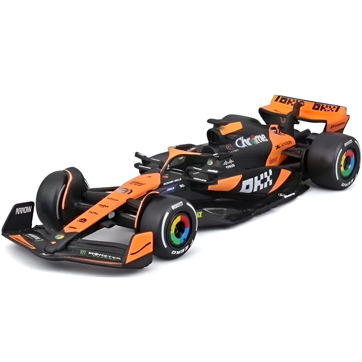 Bburago McLaren Racing F1 MCL38 Oscar 2024 Miami GP Model Car Unisex - Papaya - 1:43 Scale