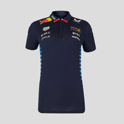 Red Bull Racing F1 Team 2024 Short Sleeve Polo Shirt Womens - Night Sky