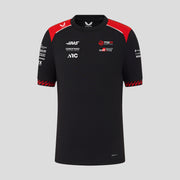 Haas F1 Team 2026 Set Up Tee Kids - Caviar / Flame Scarlet