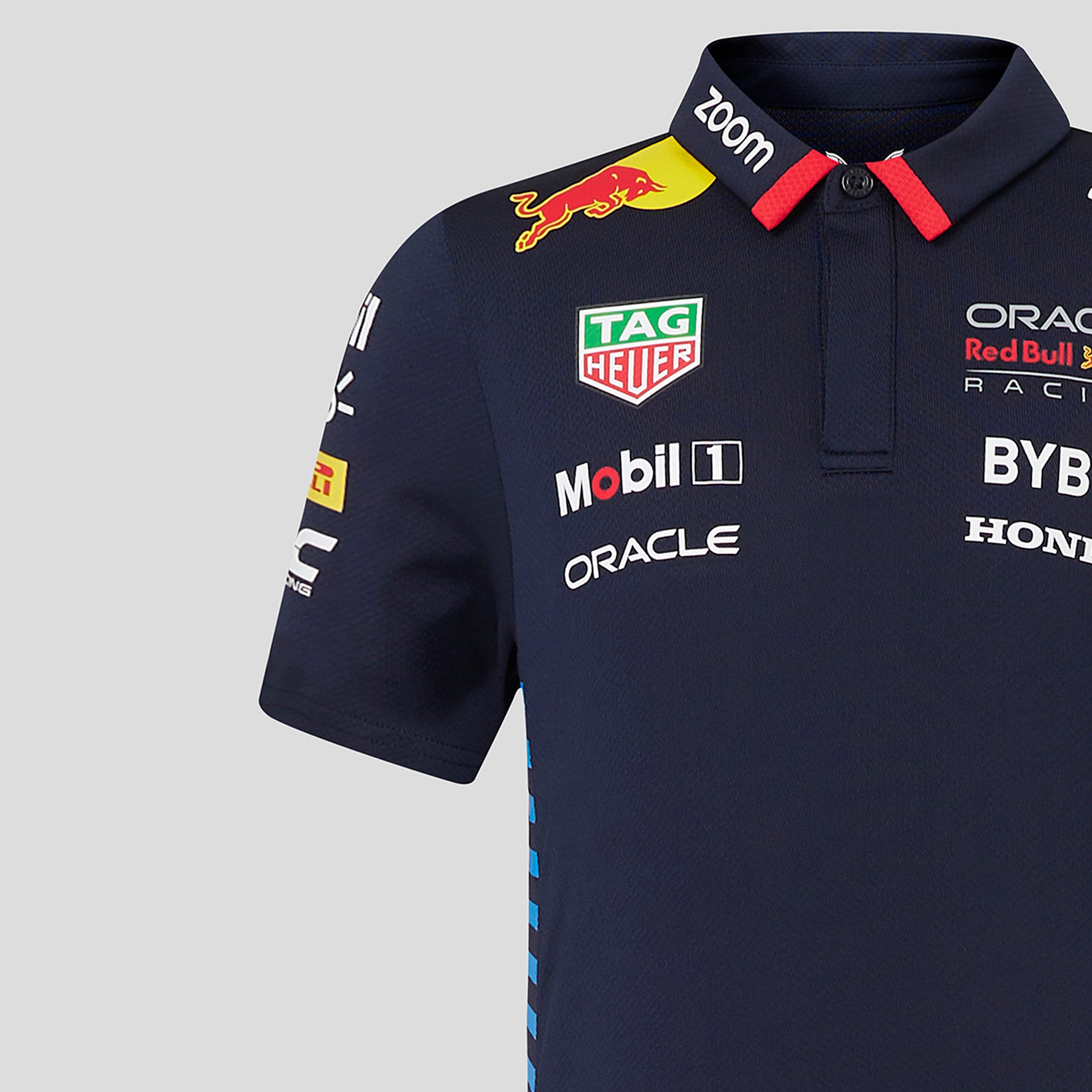 Red Bull Racing F1 Team 2024 Short Sleeve Polo Shirt Kids - Night Sky