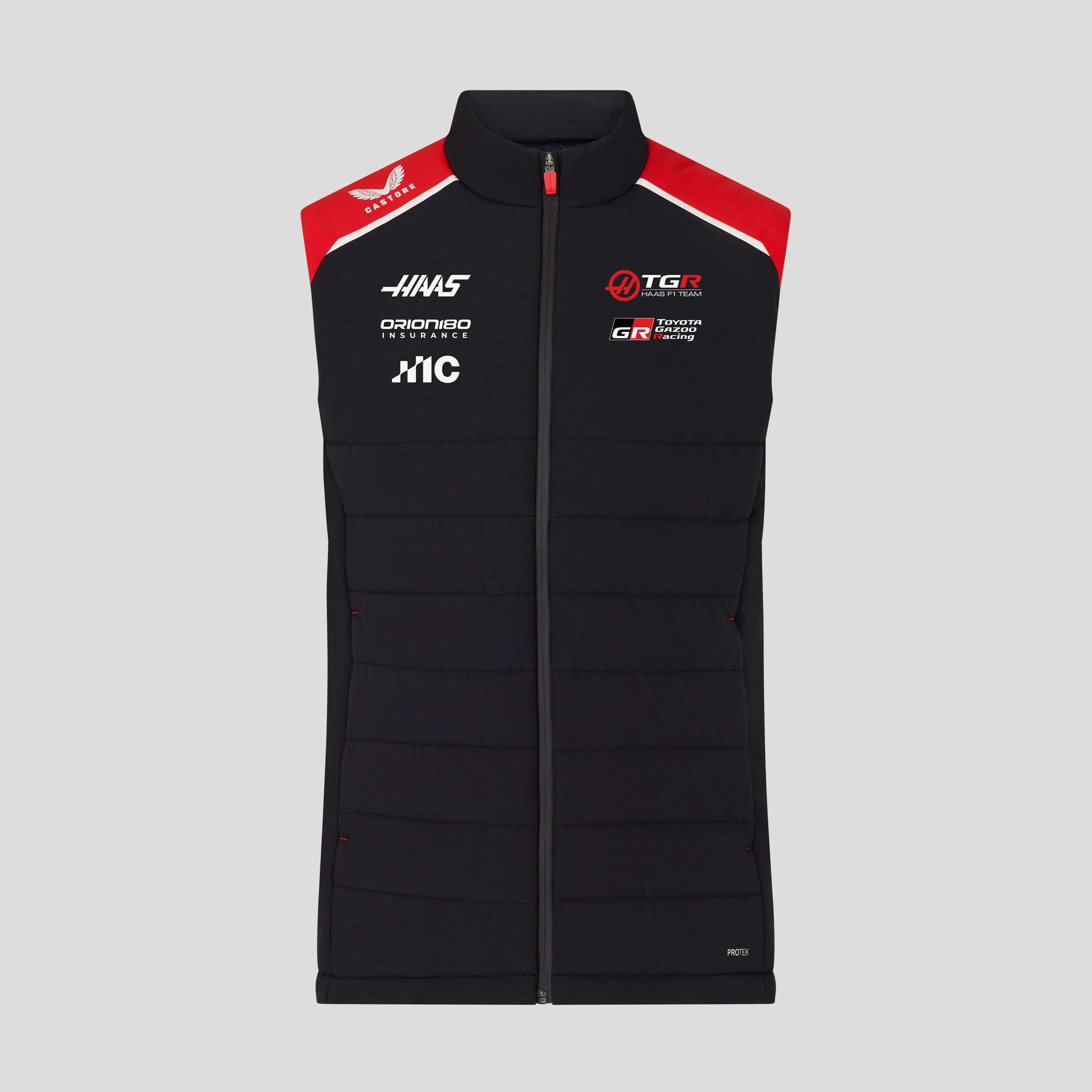 Haas F1 Team 2026 Gilet Unisex - Caviar / Flame Scarlet